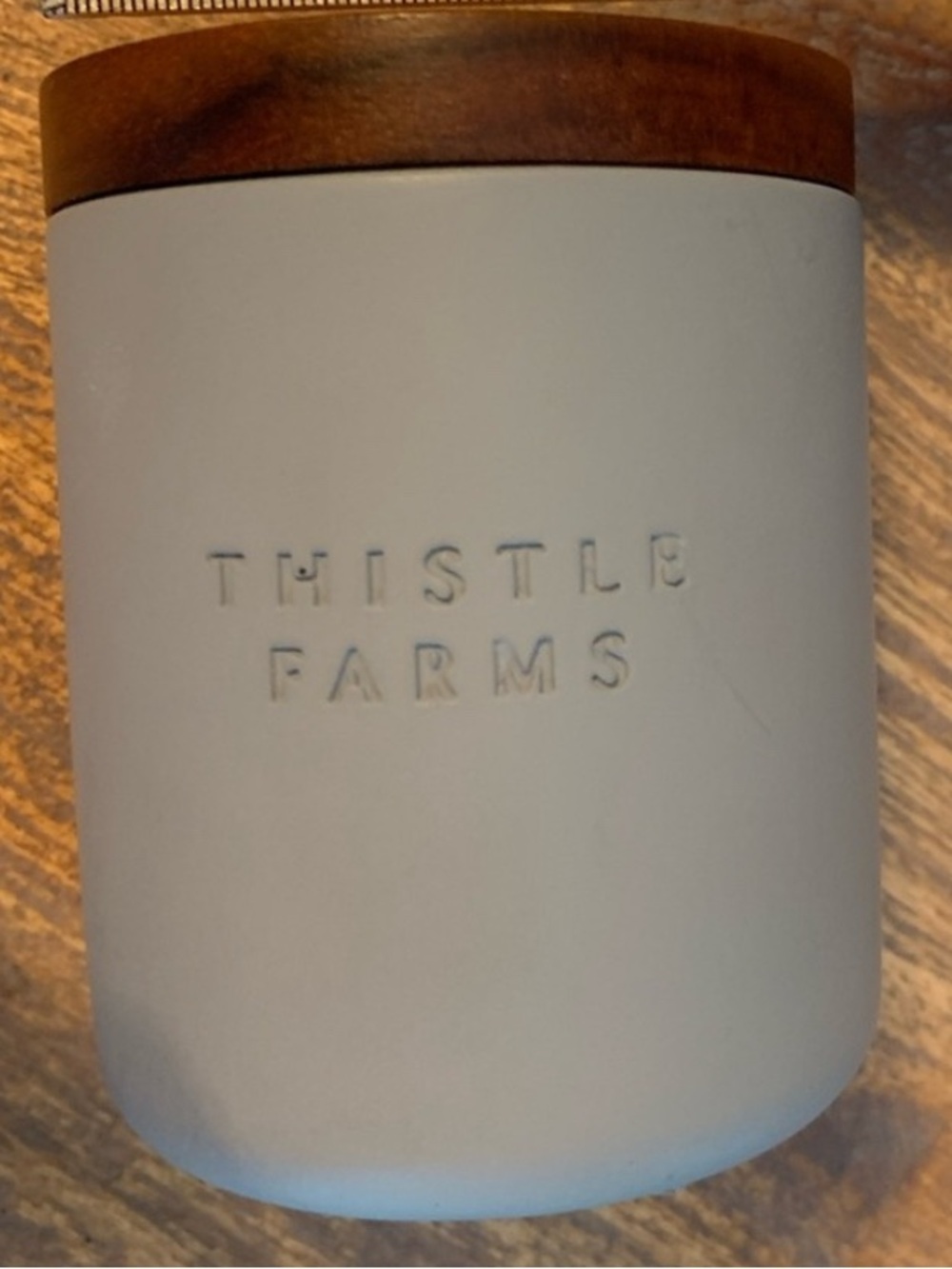 Thistle Farms “LOVE” rose hibiscus candle. New without box.
